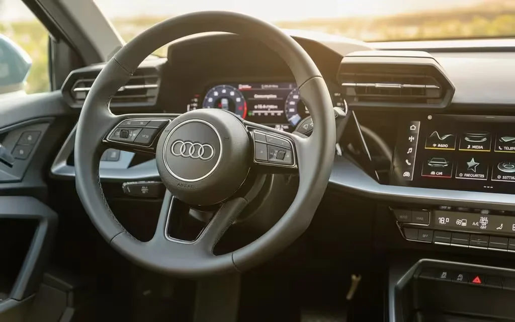 Audi A3 2022 interior view showing trim