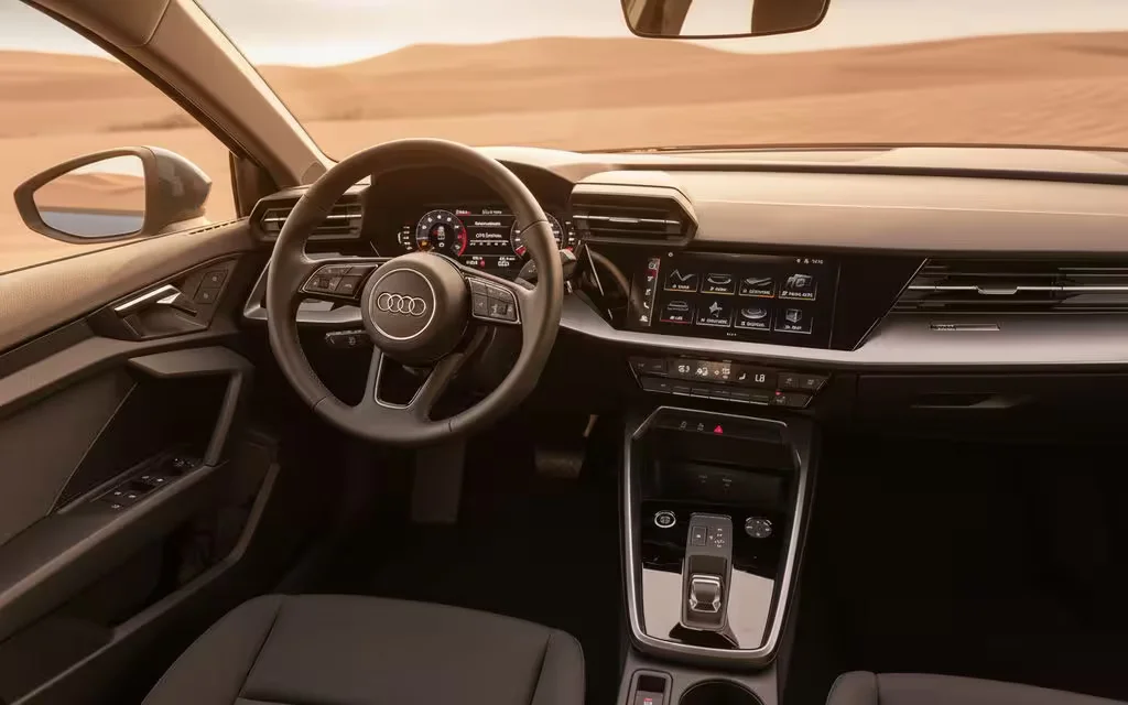 Audi A3 2022 dashboard and infotainment
