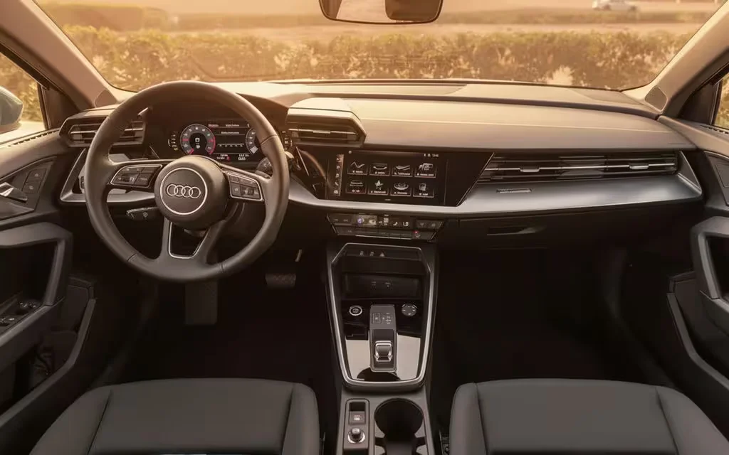 Audi A3 2022 interior view showing trim