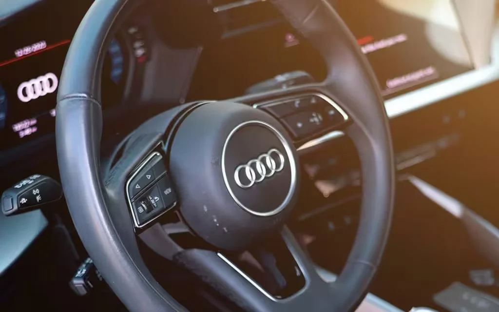 Audi A3 2023 interior view showing trim