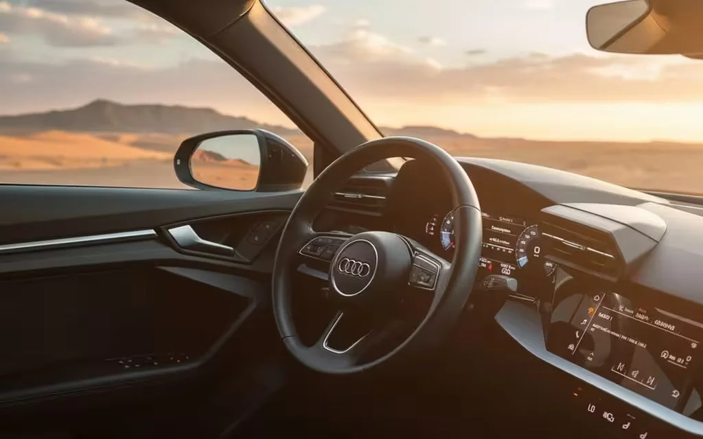 Audi A3 2023 dashboard and infotainment