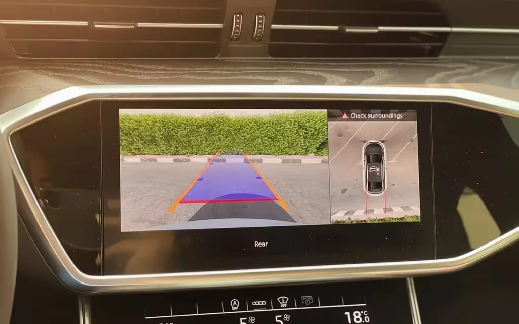 Audi A6 2022 interior view showing trim