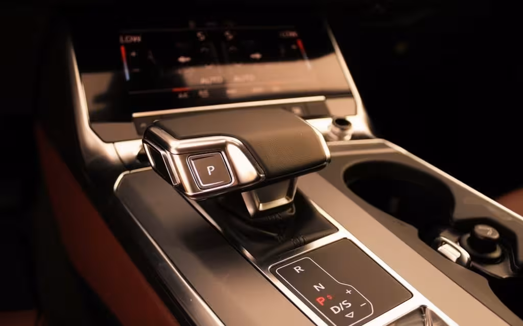 Audi A6 2023 interior view showing trim