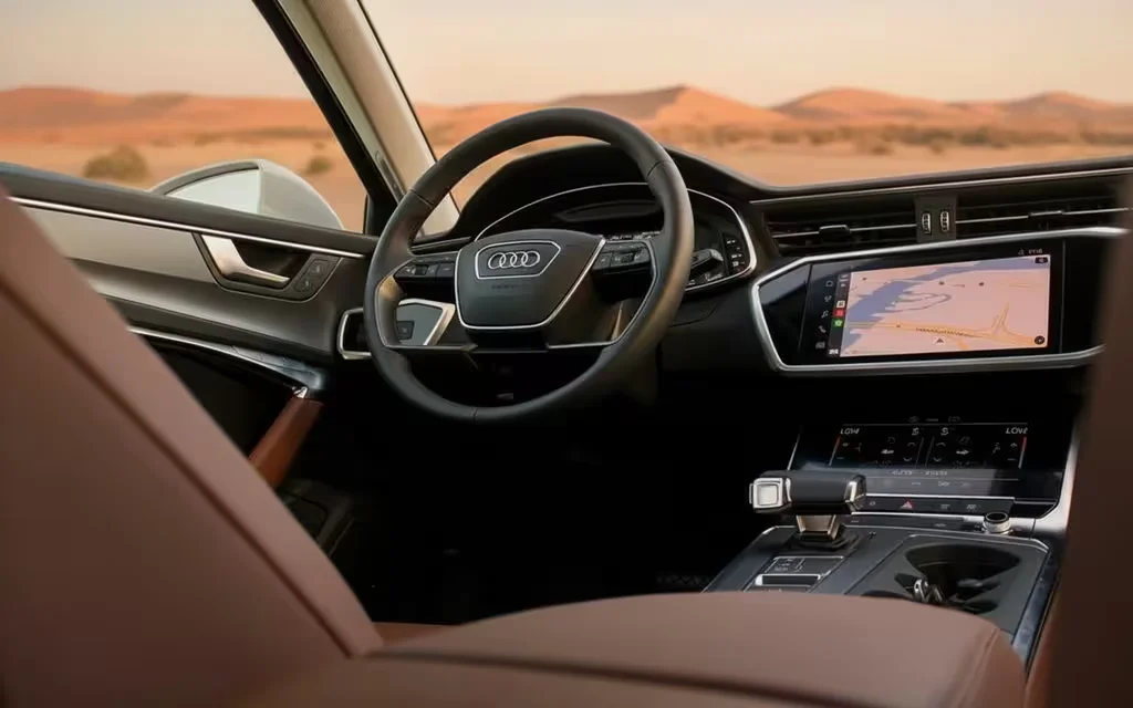 Audi A6 2023 dashboard and infotainment
