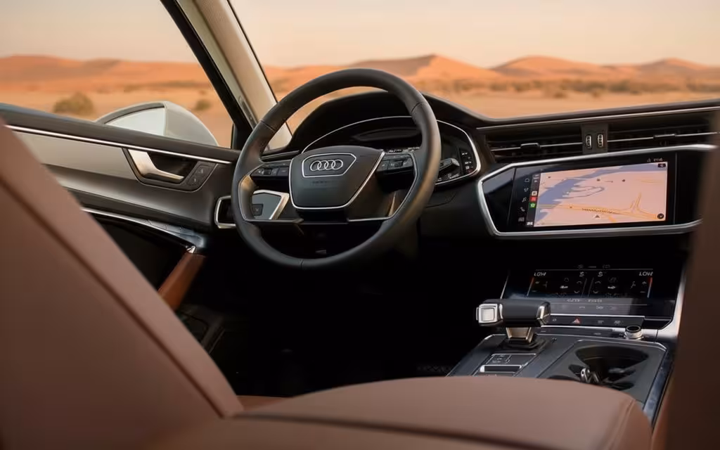 Audi A6 2023 dashboard and infotainment