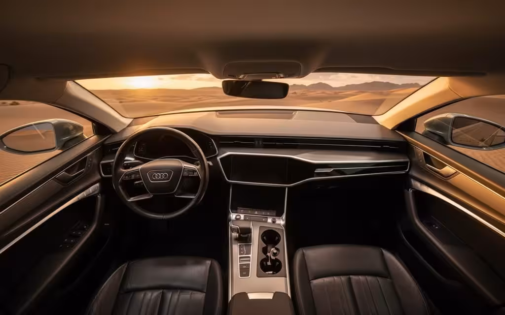 Audi A6 2023 dashboard and infotainment