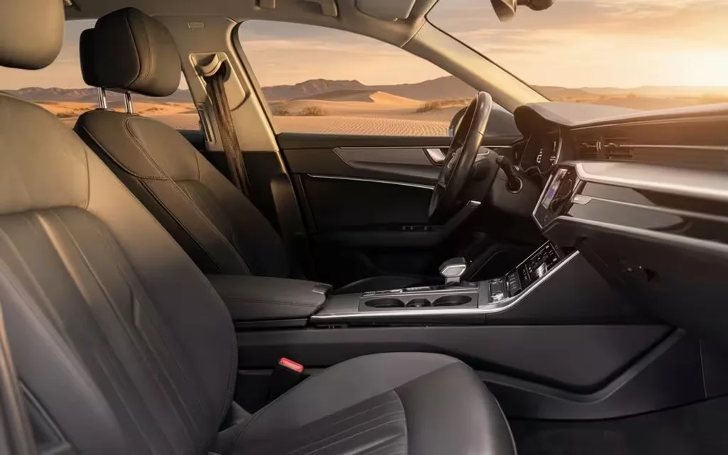 Audi A6 2023 leather seats and cabin