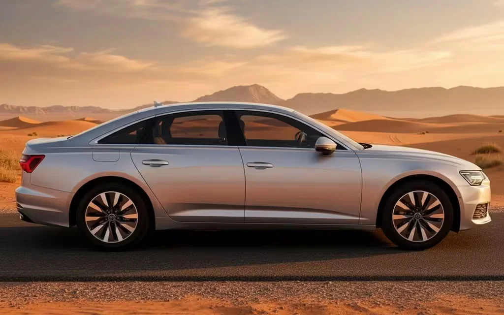 Audi A6 2023 Silver side profile