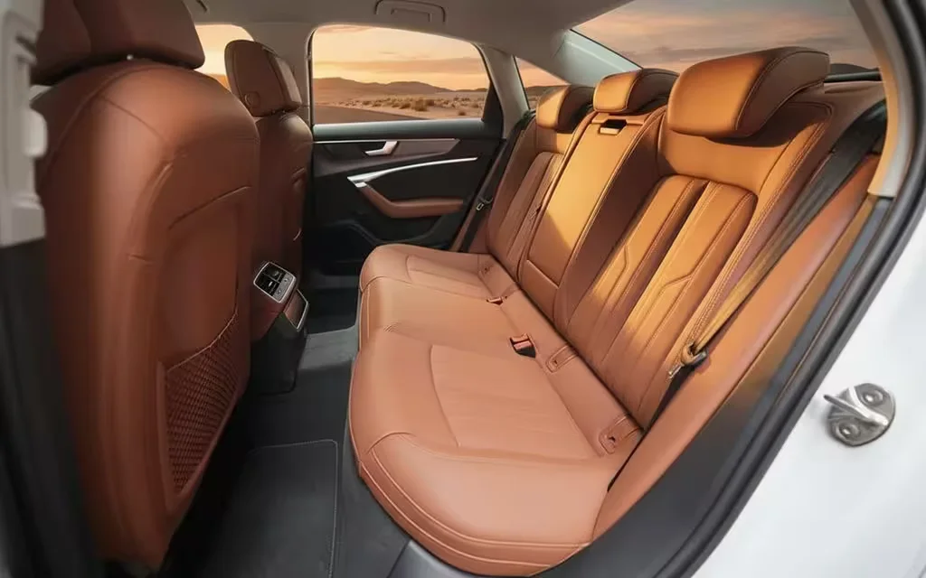 Audi A6 2024 leather seats and cabin