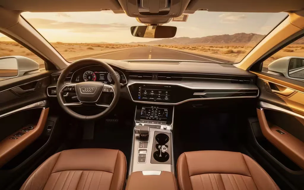 Audi A6 2024 dashboard and infotainment