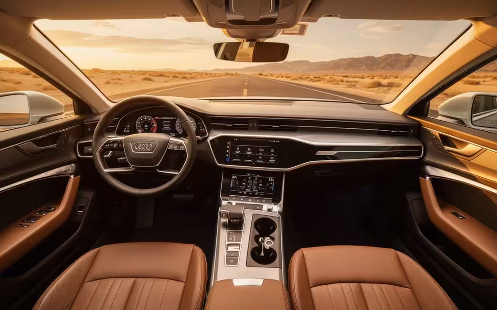 Audi A6 2024 dashboard and infotainment