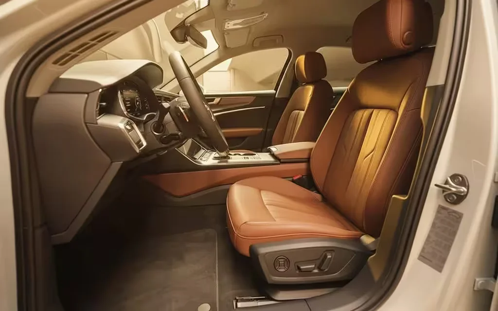 Audi A6 2024 interior view showing trim