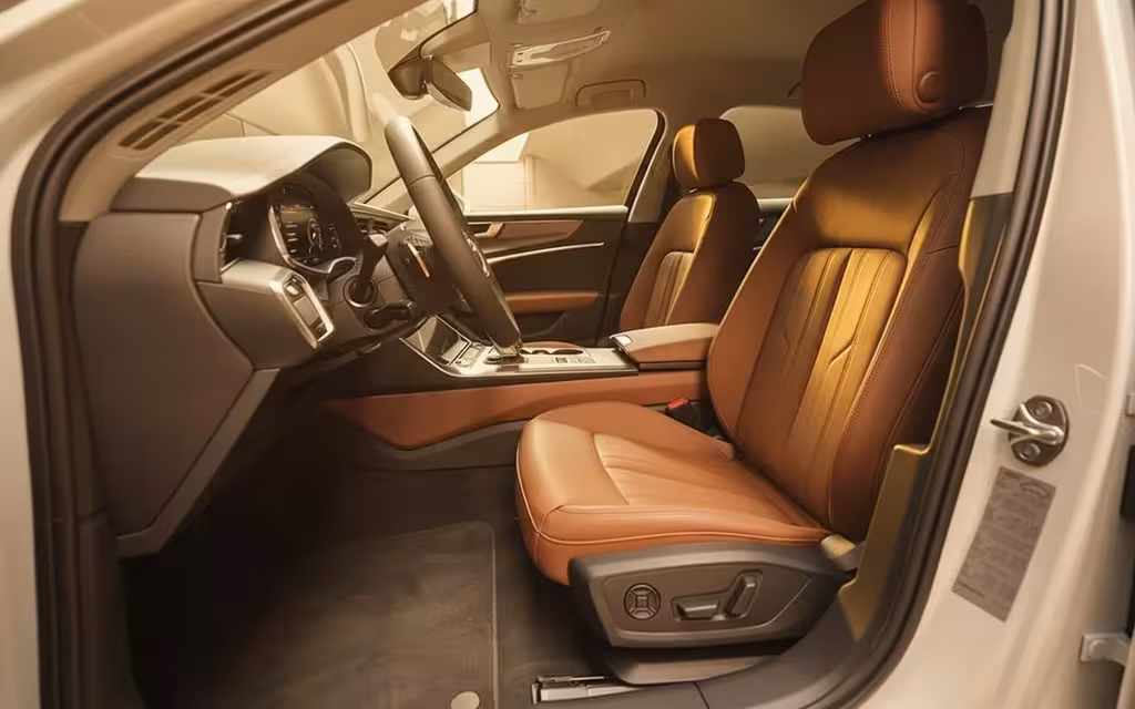Audi A6 2024 interior view showing trim
