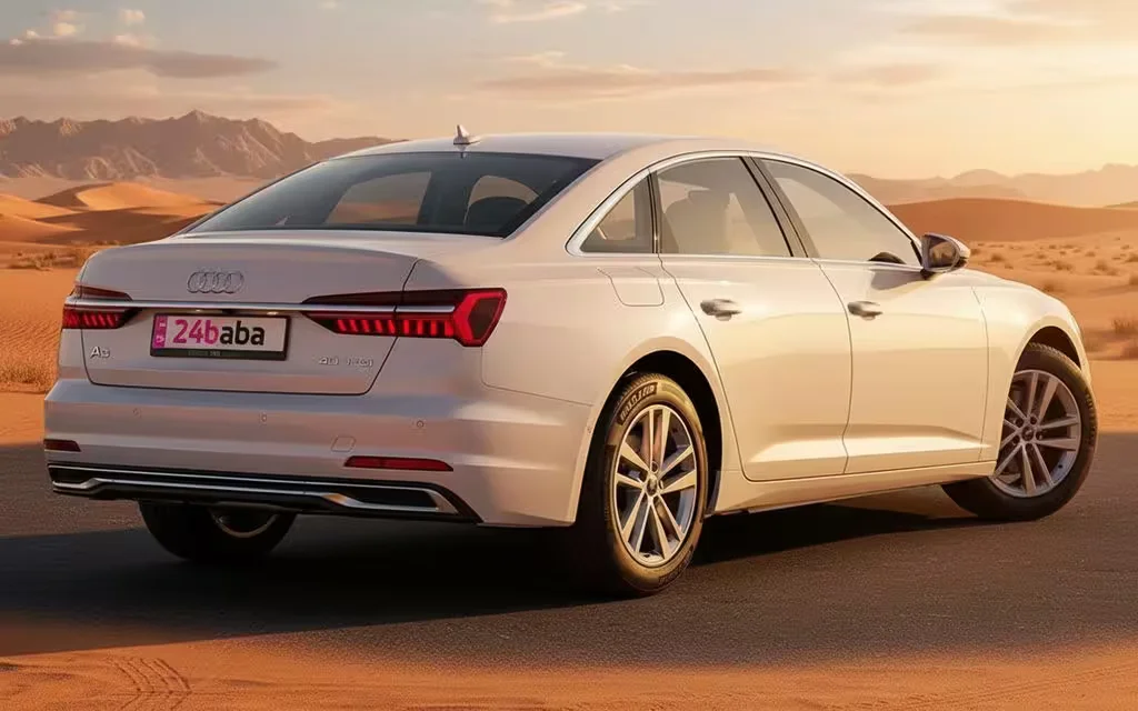 Audi A6 2024 alloy wheel close up