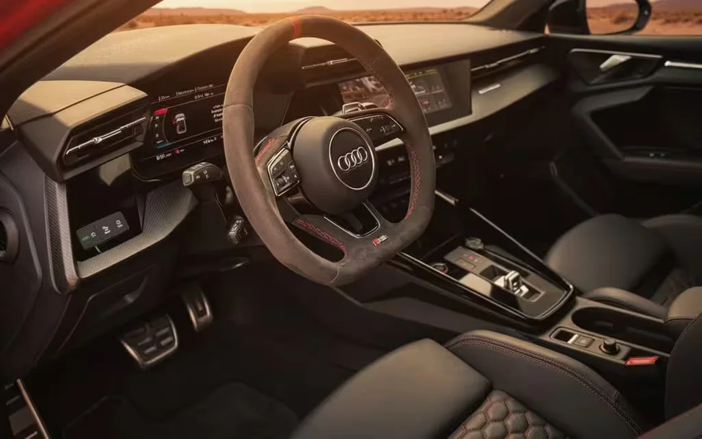 Audi Rs3 2024 dashboard and infotainment – rental in Dubai