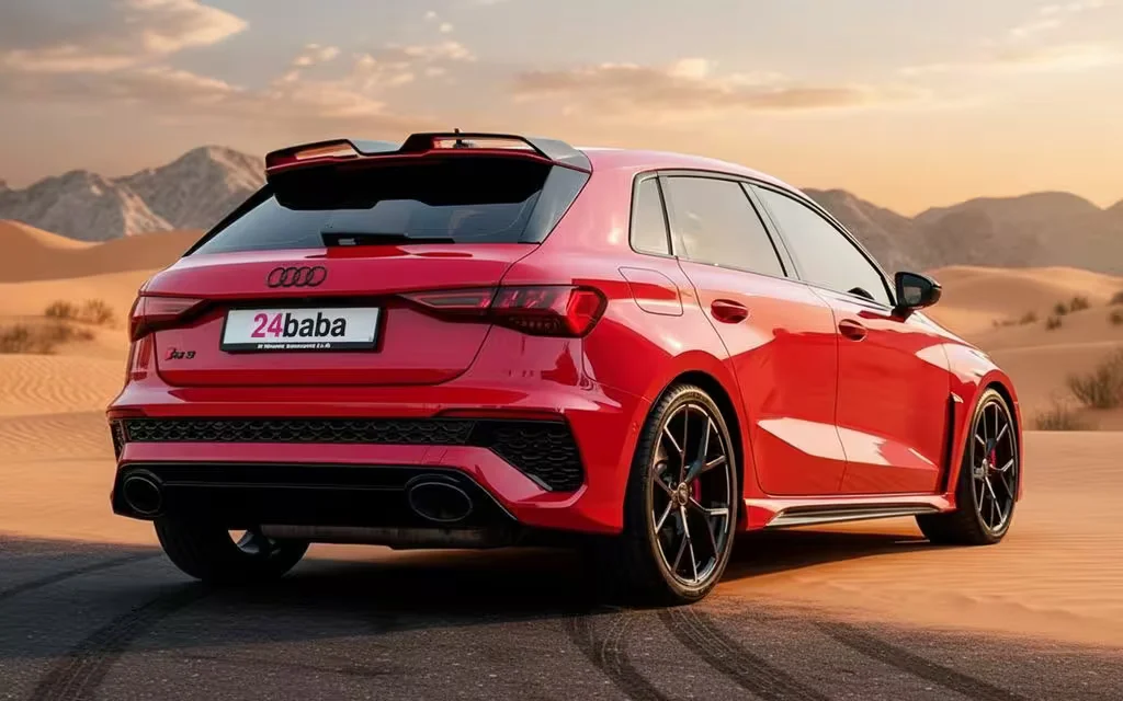 Audi Rs3 2024 alloy wheel close up – rental in Dubai