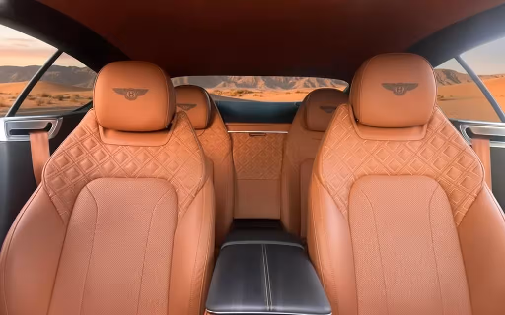 Bentley ContinentalGt Gtc 2025 leather seats and cabin – rental in Dubai
