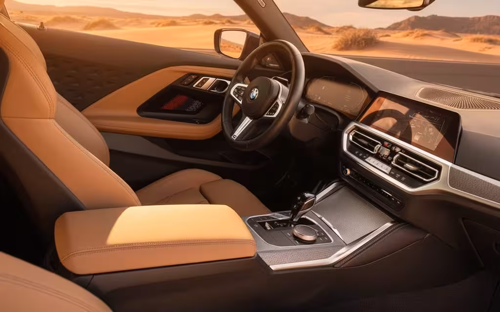 Bmw 230 2023 interior view showing trim – rental in Dubai