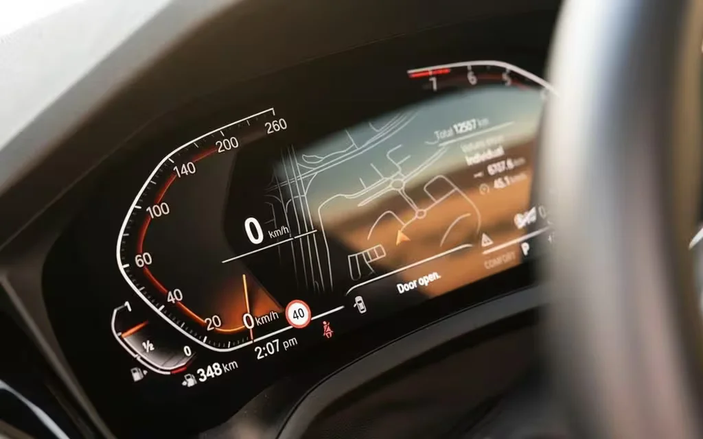 Bmw 230 2022 interior view showing trim – rental in Dubai