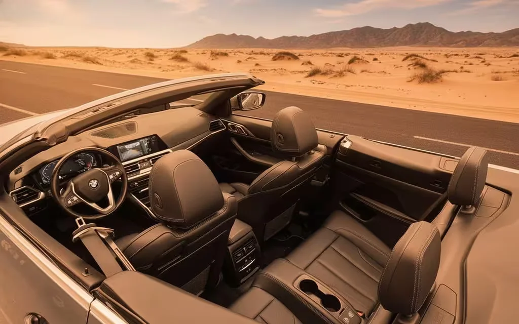 Bmw 430 2022 leather seats and cabin – rental in Dubai