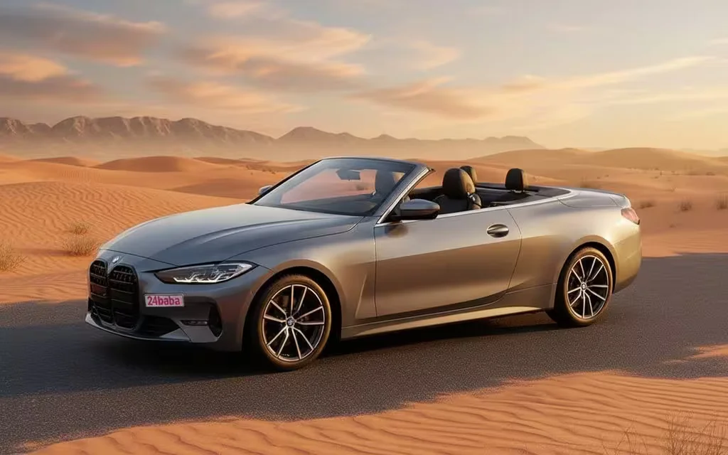 Bmw 430 2022 Grey side profile – rental in Dubai