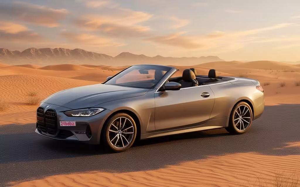 Bmw 430 2022 Grey side profile – rental in Dubai