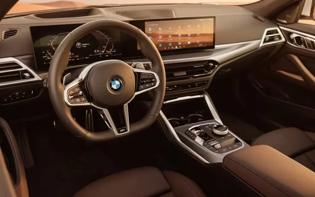 Bmw 430 2025 interior view showing trim – rental in Dubai