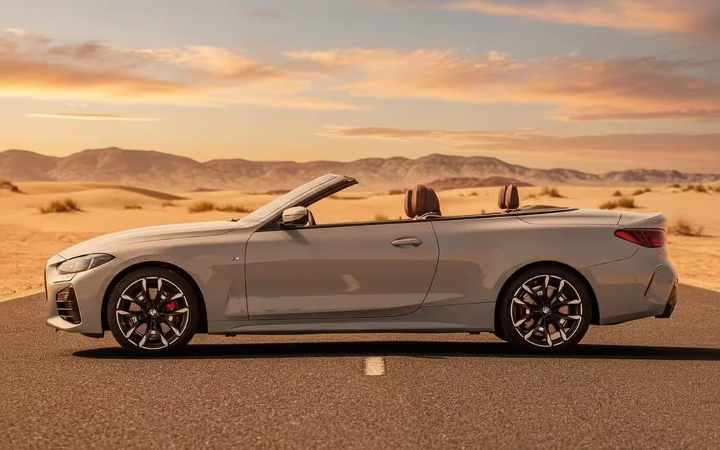 Bmw 430 2025 Grey side profile – rental in Dubai