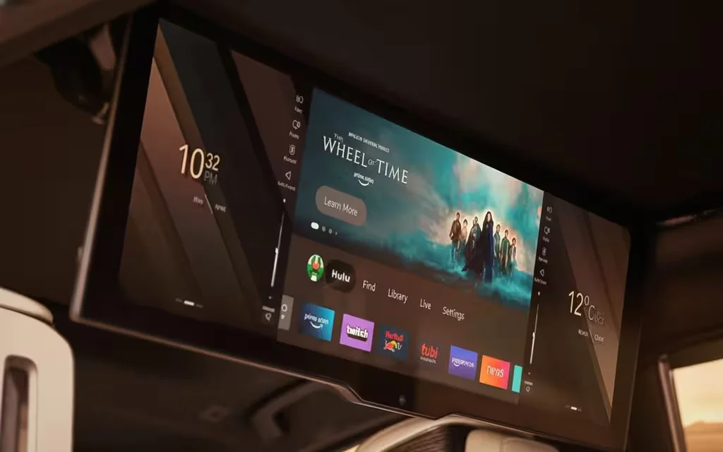 Bmw 735 2023 interior view showing trim – rental in Dubai