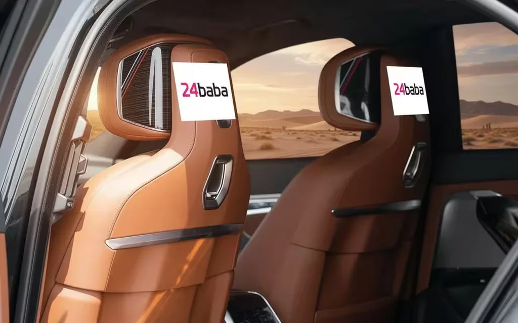 Bmw 735 2023 leather seats and cabin – rental in Dubai