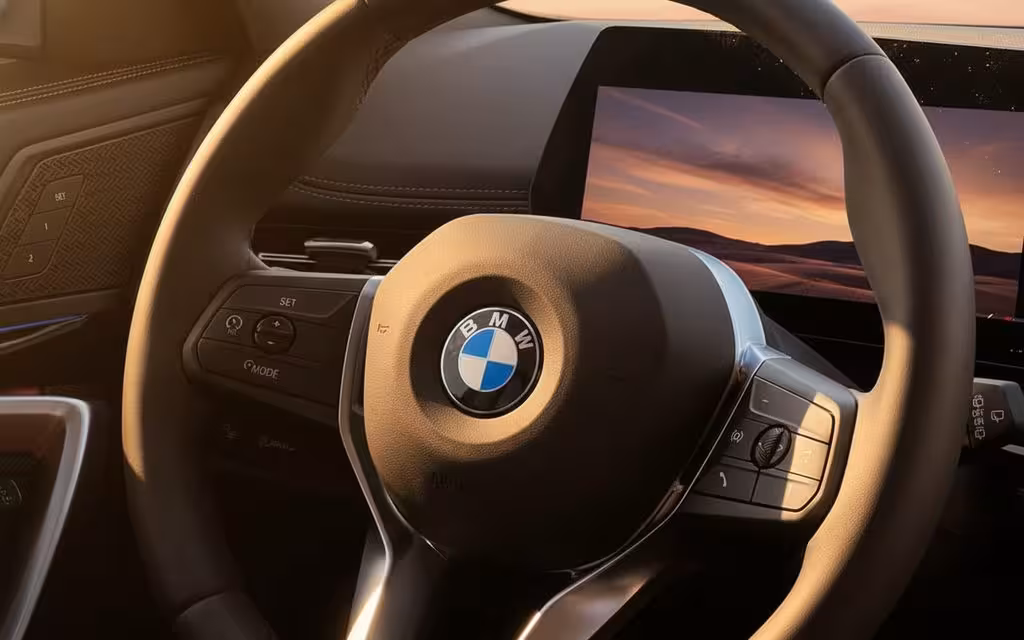 Bmw X1 2024 interior view showing trim – rental in Dubai