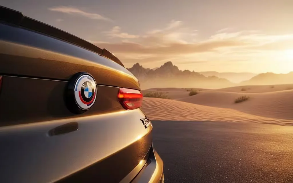 Bmw X6 2021 Green rear view showing taillights – rental in Dubai