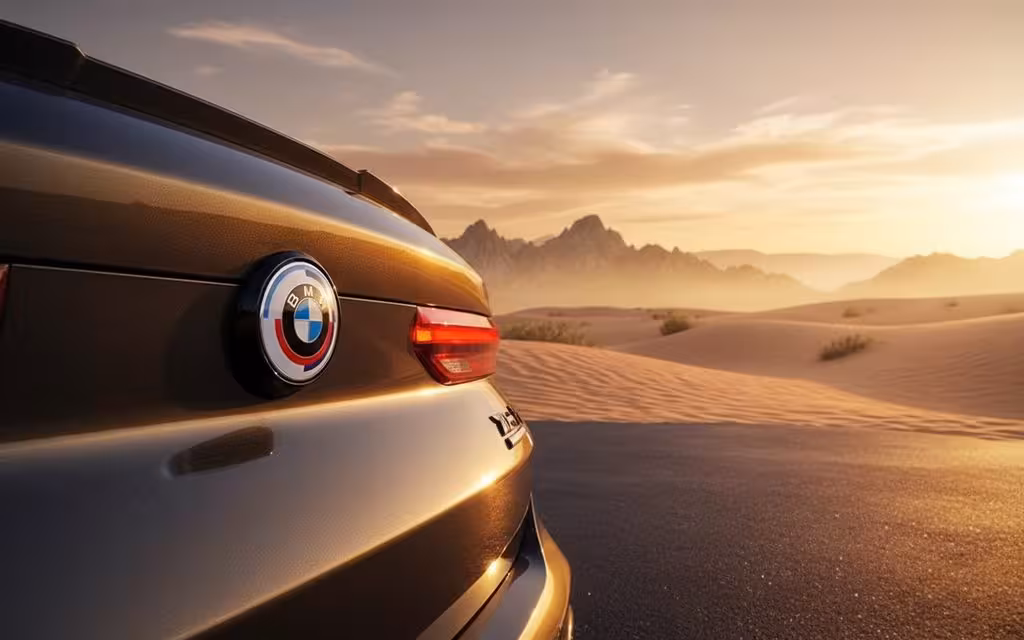 Bmw X6 2021 Green rear view showing taillights – rental in Dubai