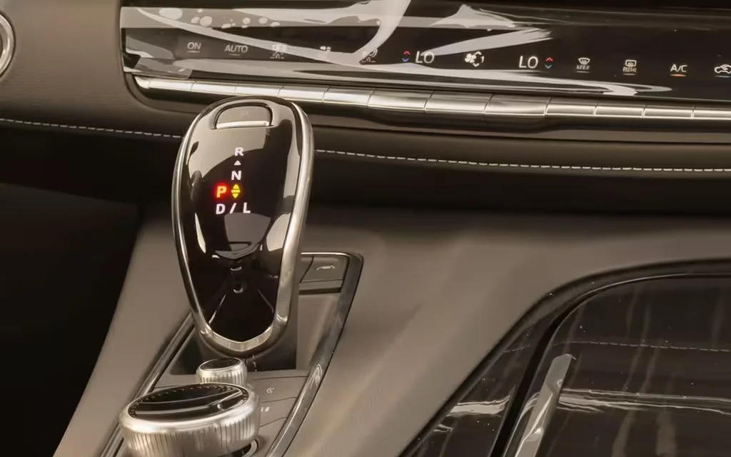 Cadillac Escalade 2023 interior view showing trim – rental in Dubai