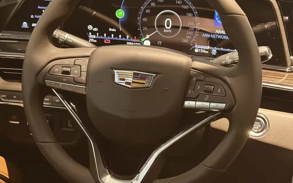 Cadillac Escalade 2024 interior view showing trim – rental in Dubai