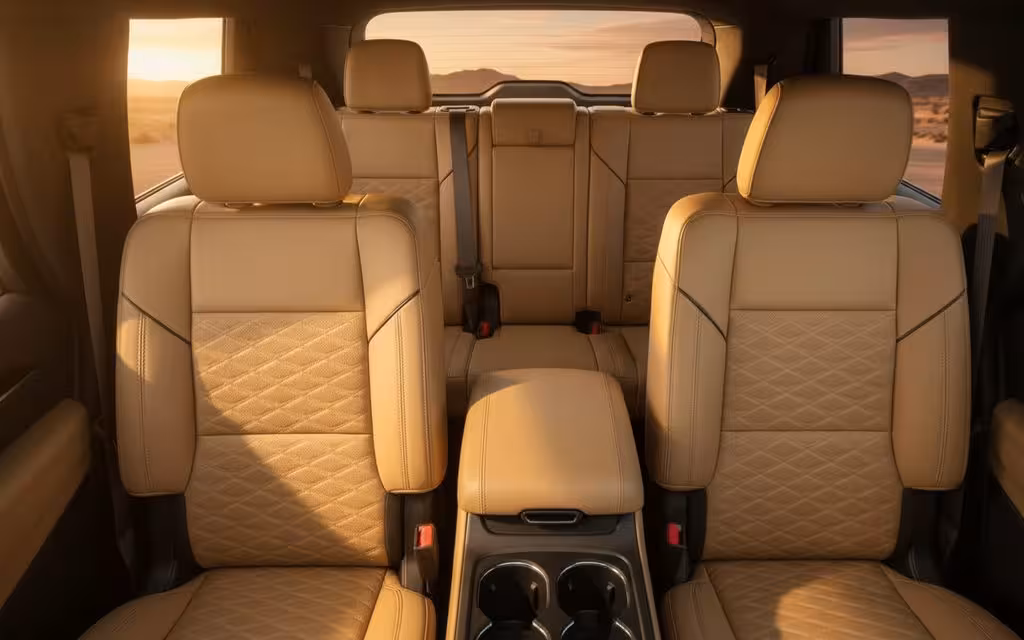 Cadillac Escalade 2024 leather seats and cabin – rental in Dubai