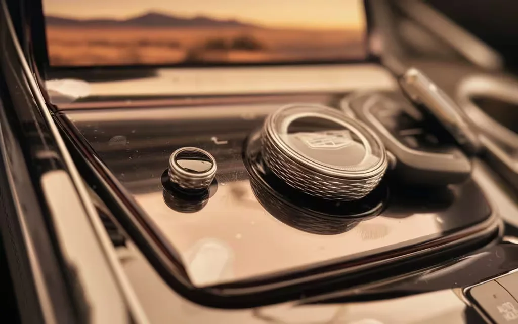 Cadillac Escalade 2026 interior view showing trim – rental in Dubai