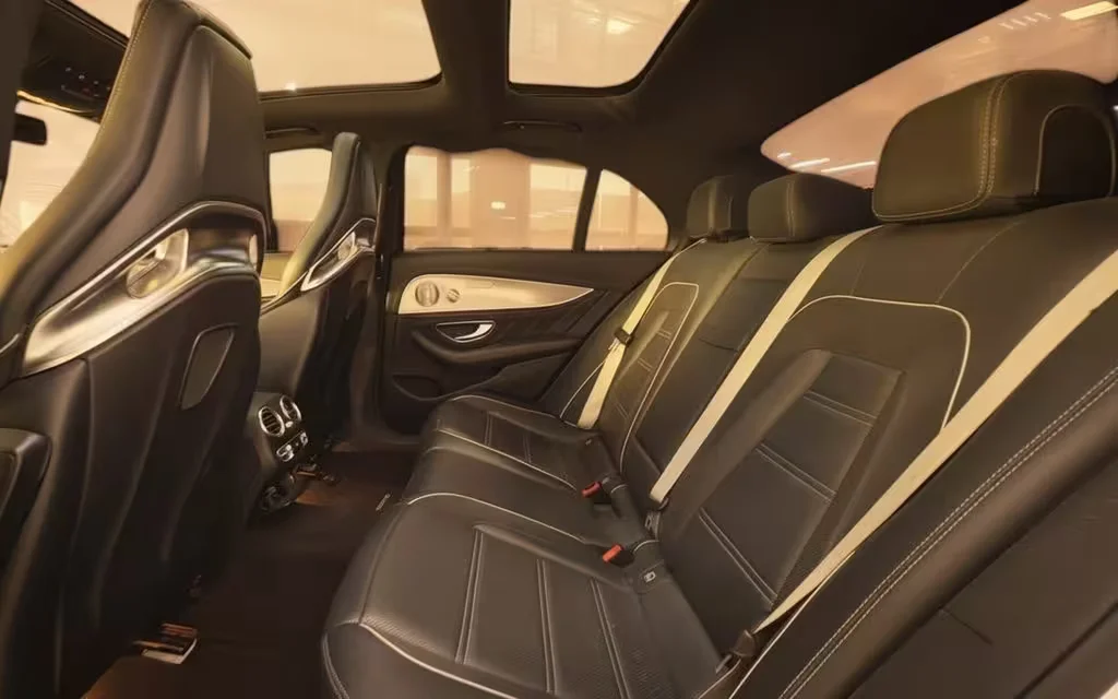 Mercedes E63 2020 leather seats and cabin – rental in Dubai