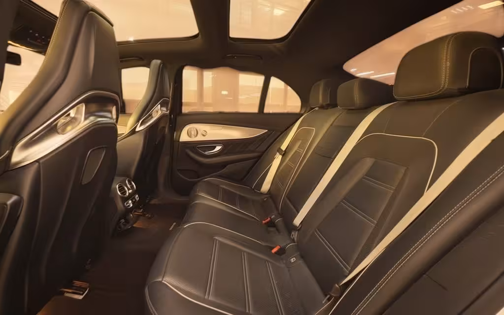 Mercedes E63 2020 leather seats and cabin – rental in Dubai