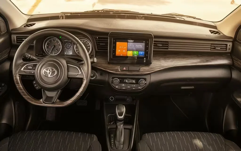 Toyota Rumion 2024 interior view showing trim – rental in Dubai