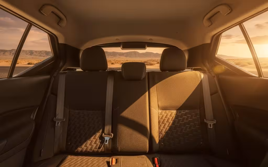 Nissan Kicks 2022 leather seats and cabin – rental in Dubai