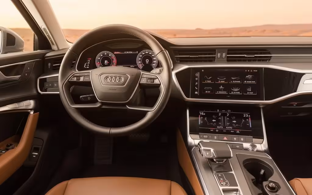 Audi A6 2023 dashboard and infotainment