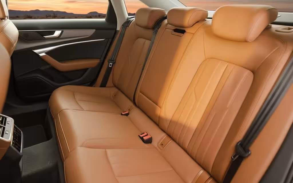 Audi A6 2023 leather seats and cabin