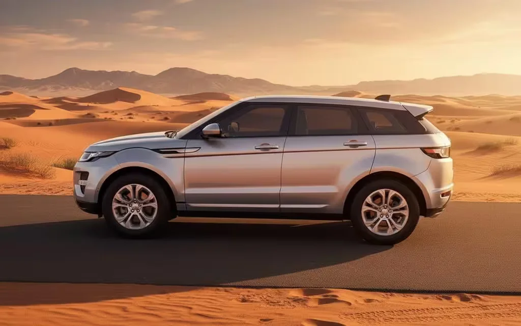 LandRover RangeRoverEvoque 2021 dashboard and infotainment – rental in Dubai