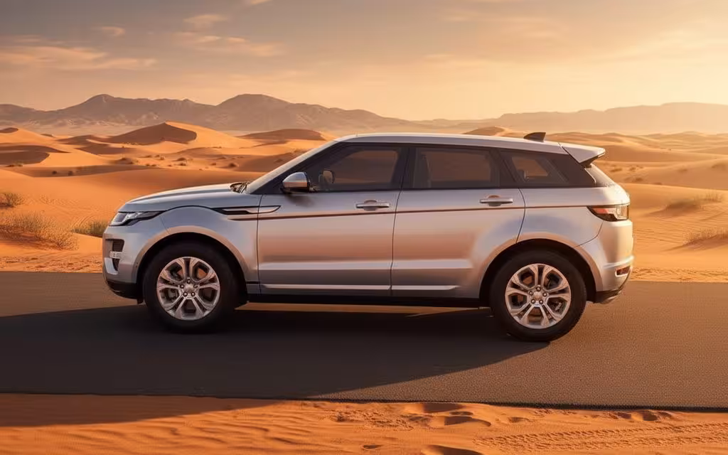 LandRover RangeRoverEvoque 2021 dashboard and infotainment – rental in Dubai