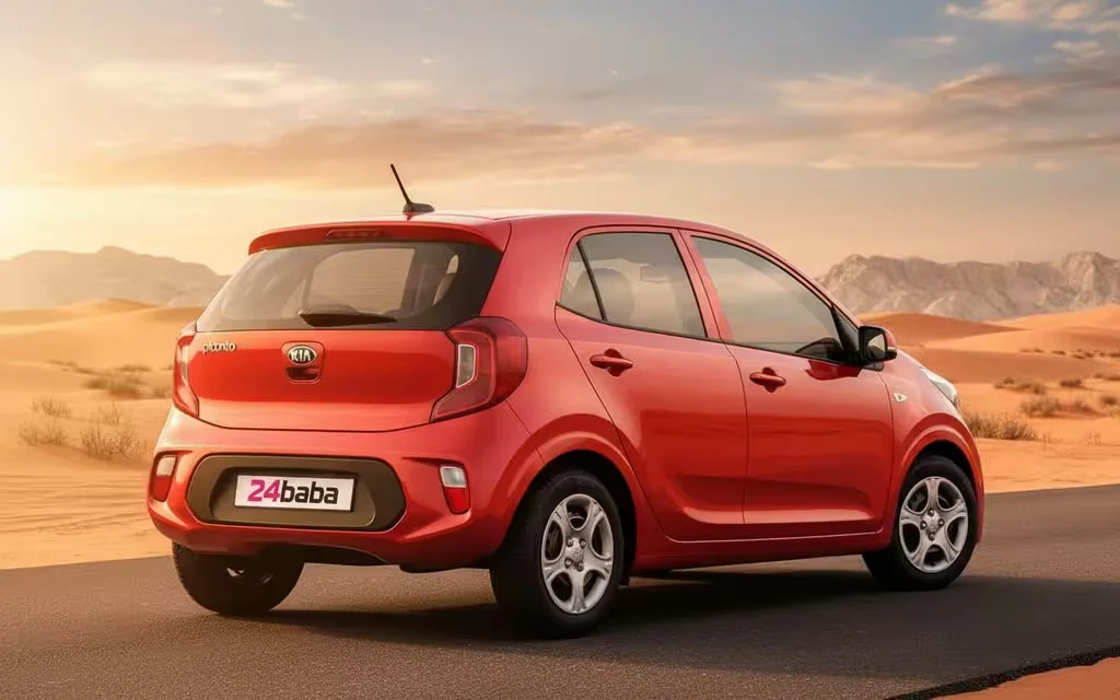 Kia Picanto 2020 Red rear view showing taillights