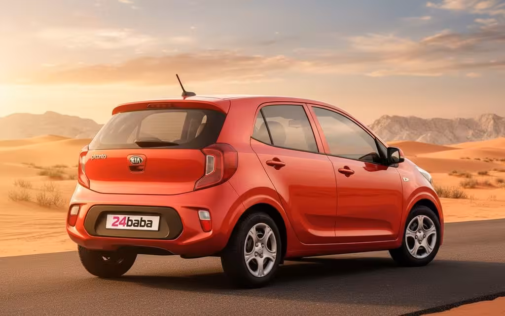 Kia Picanto 2020 Red rear view showing taillights