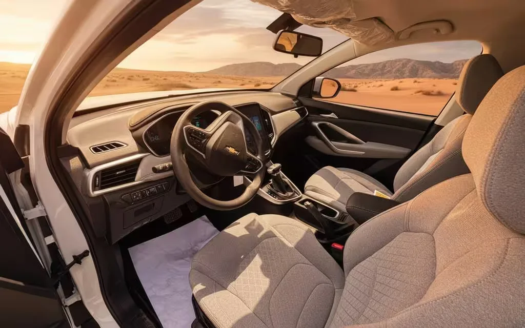 Chevrolet Captiva 2026 dashboard and infotainment – rental in Dubai