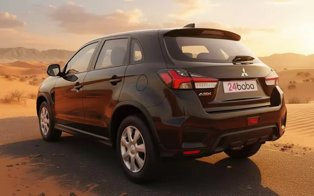 Mitsubishi Asx 2024 Black rear view showing taillights