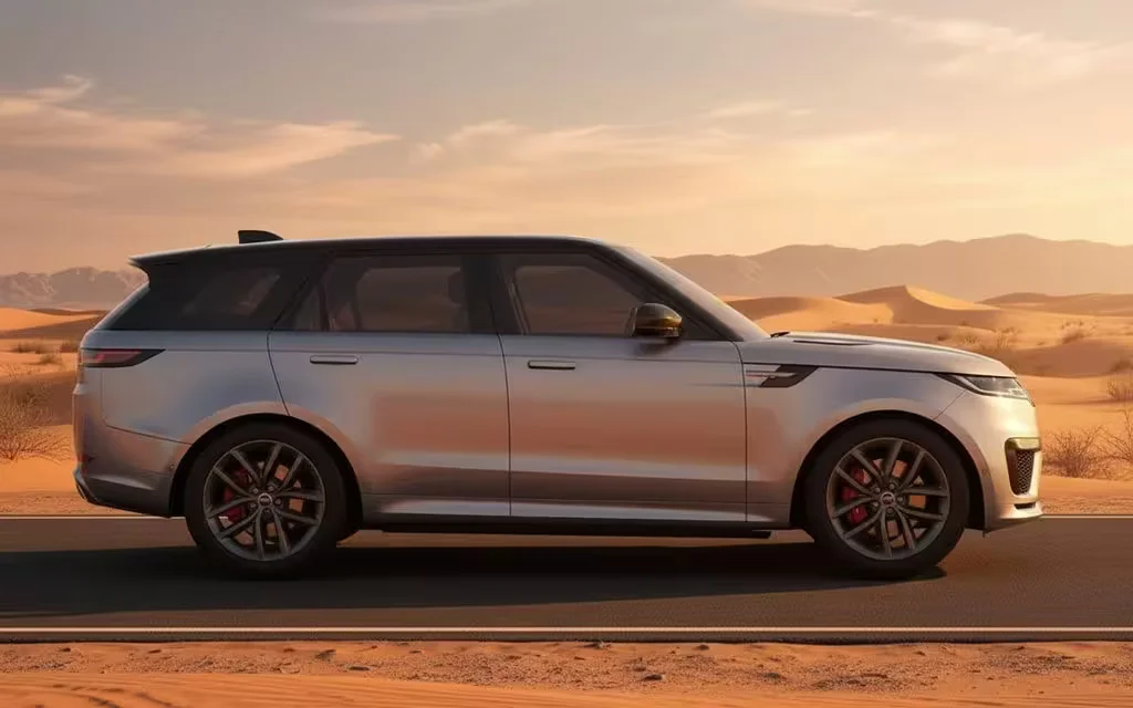 LandRover RangeRoverSport 2025 Grey side profile – rental in Dubai